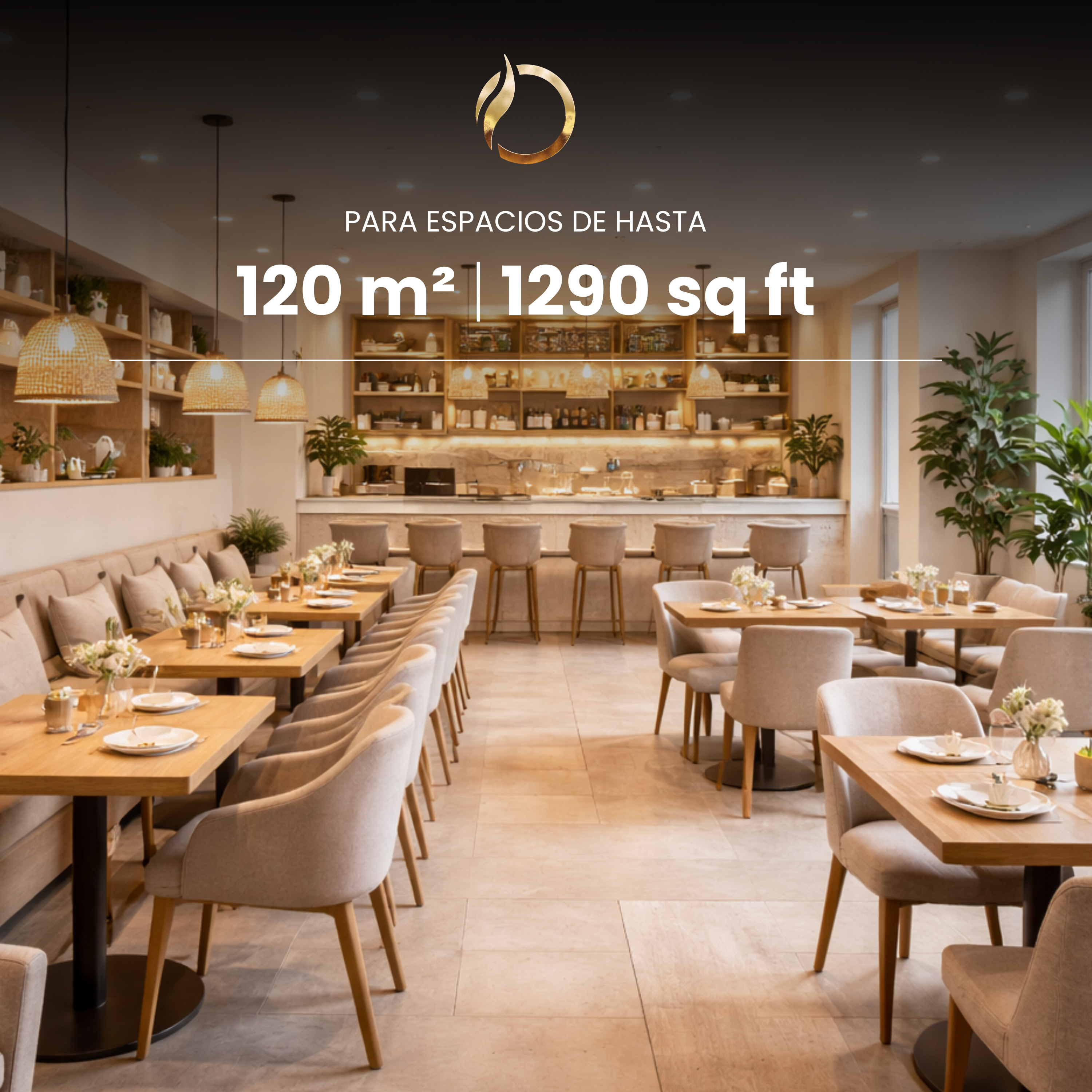 Aromatization service for spaces up to 120 m2