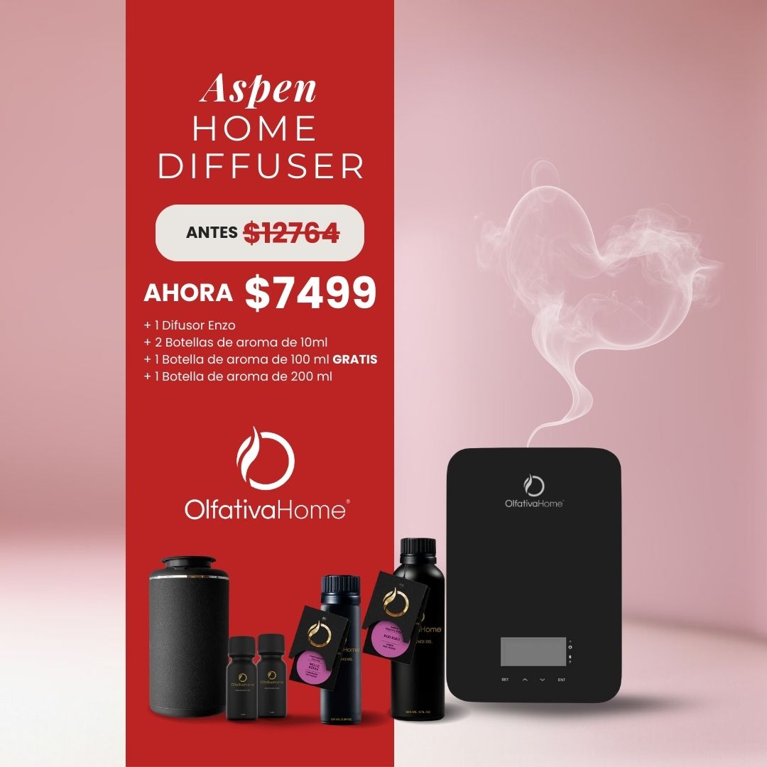 Love Yourself Set 2 – Aspen Diffuser with Subscription + 100 ml Free Fragrance + 200 ml Fragrance Bottle + Enzo Diffuser 70% OFF + 2 Fragrances 10 ml