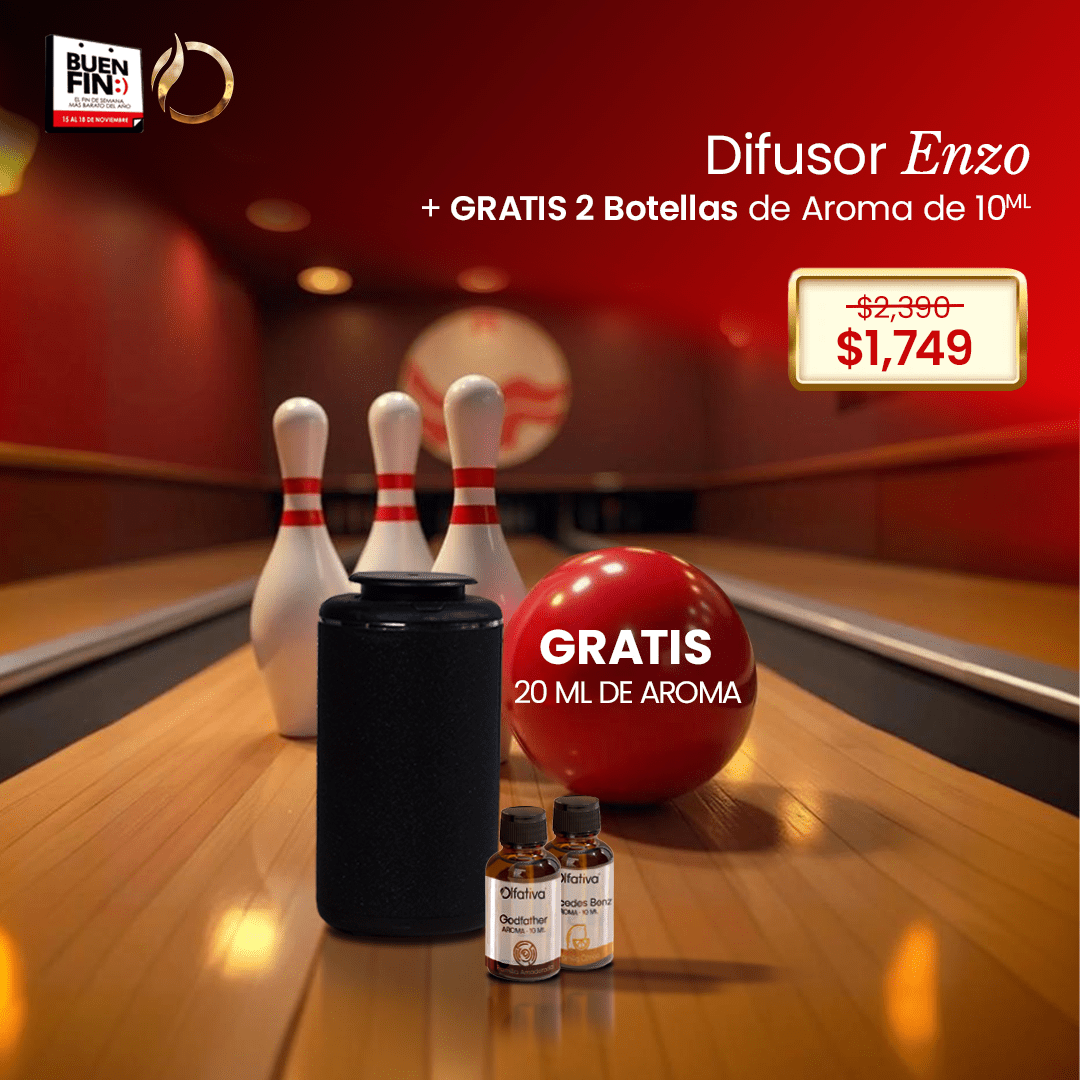 Enzo Diffuser + 2 Aromas of 10 ml - Olfativa Home Diffuser on promotion