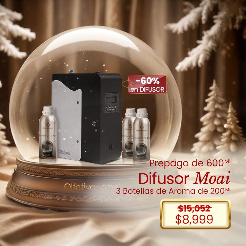 Moai diffuser 60% + Prepaid (3 refills 200 ml) - Olfativa Home