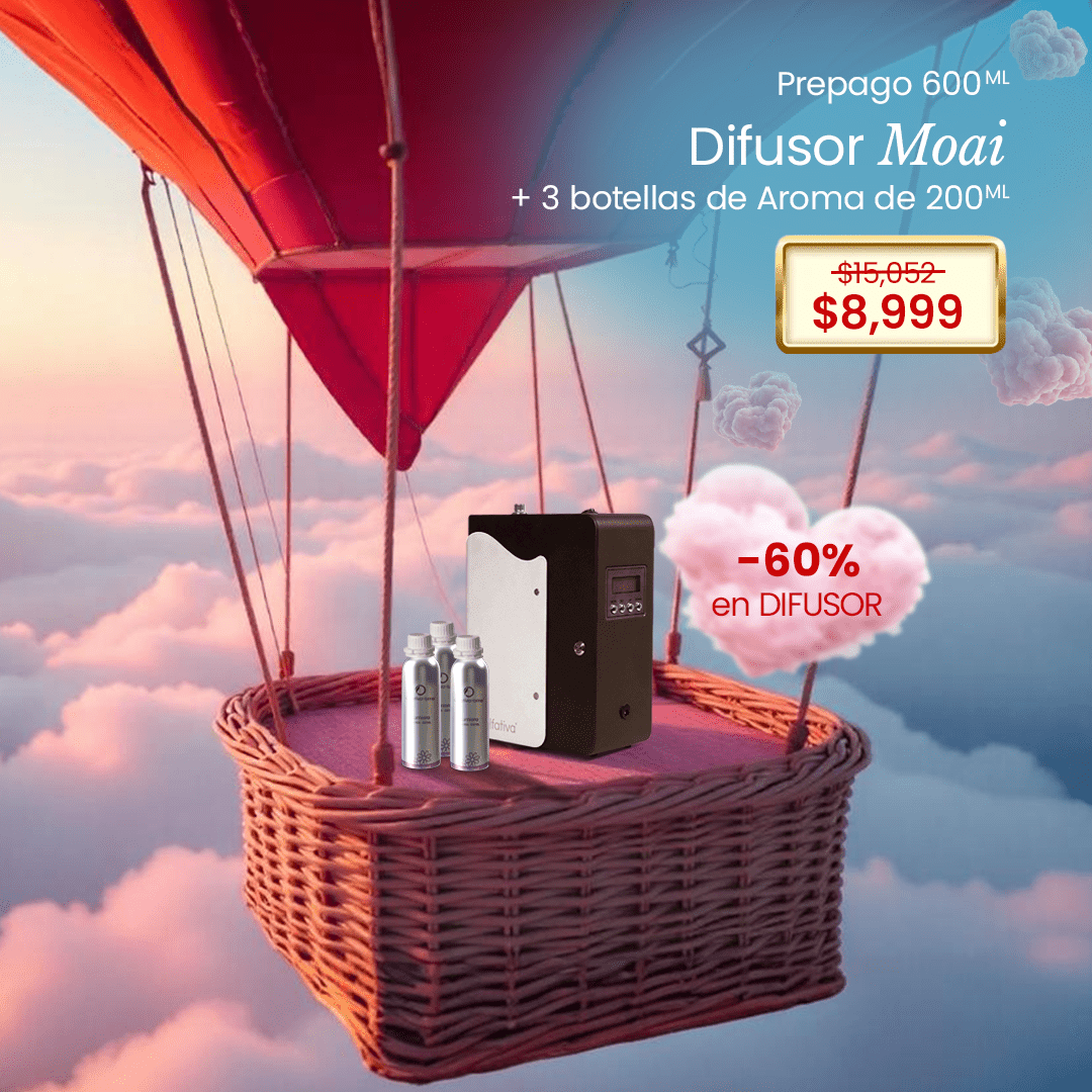 Moai diffuser 60% + Prepaid (3 refills 200 ml) - Olfativa Home