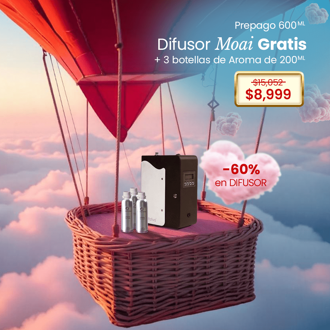 Moai diffuser 60% + Prepaid (3 refills 200 ml) - Olfativa Home