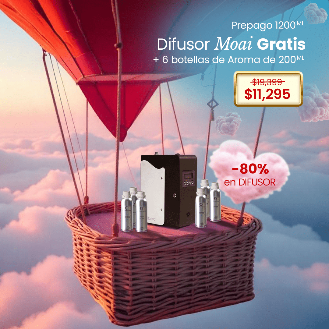 Moai Diffuser 80% + Prepaid (6 refills 200 ml) - Olfativa Home