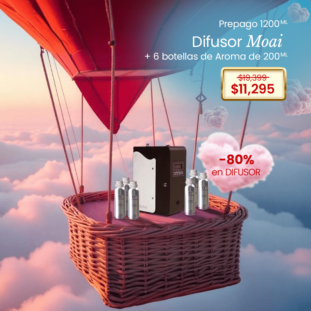 Moai Diffuser 80% + Prepaid (6 refills 200 ml) - Olfativa Home