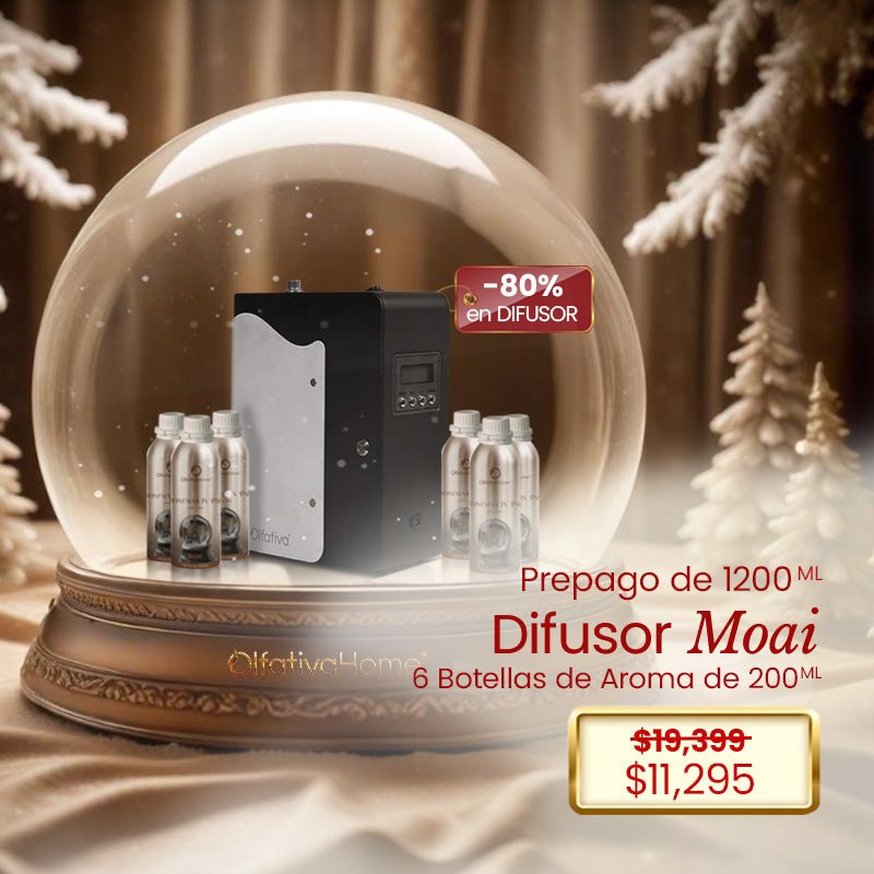 Moai Diffuser 80% + Prepaid (6 refills 200 ml) - Olfativa Home