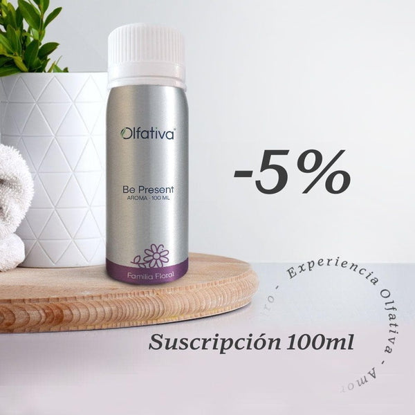 100 ml of scent. Receive every month your favorite scent with a 5% discount + FREE Shipping - Olfativa Home Subscription